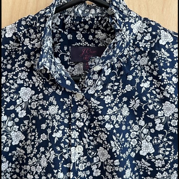 J.CREW CLASSIC FIT RUFFLED LIBERTY AUDREY SHIRT-SIZE: XXS - Picture 4 of 9